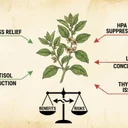 アシュワガンダの副作用、慢性使用でHPA軸抑制のリスクを論文から検証
