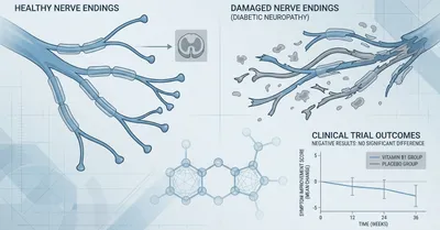 ベンフォチアミン12ヶ月投与、糖尿病性神経障害への効果なし。BOND試験が示した厳しい結論