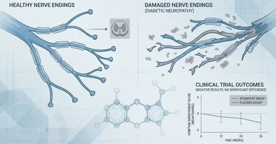 ベンフォチアミン12ヶ月投与、糖尿病性神経障害への効果なし。BOND試験が示した厳しい結論