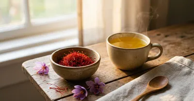 サフランで気分改善、SSRIと同等の効果サイズで副作用が少ないエビデンス